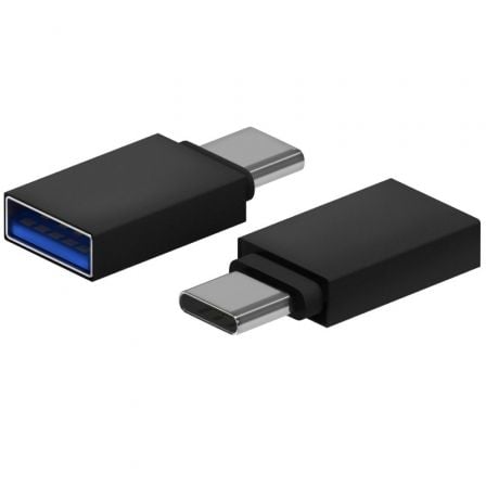 Adaptador USB 3.2 Aisens A108-0717/ USB Hembra - USB Tipo-C Macho/ Negro - Imagen 2