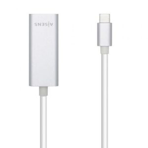 Adaptador USB Tipo-C – RJ45 Aisens A109-0505/ 1000Mbps