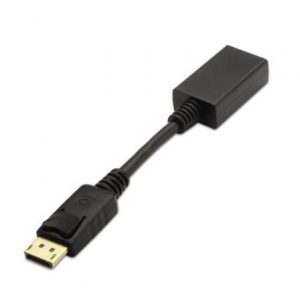 Conversor Aisens A125-0134/ DisplayPort Macho – HDMI Hembra/ 15cm/ Negro