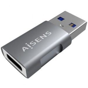 Adaptador USB 3.2 GEN2 Aisens A108-0655/ USB Tipo-C Hembra – USB Macho
