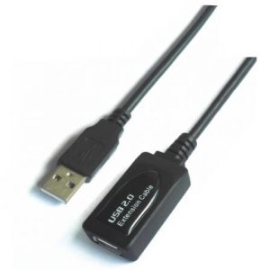 Cable Alargador USB 2.0 Aisens A101-0018/ USB Macho – USB Hembra/ Hasta 2.5W/ 60Mbps/ 5m/ Negro