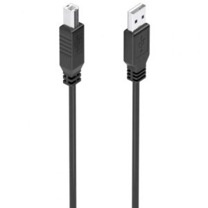 Cable Alargador USB 2.0 con Amplificador Aisens A101-0881/ USB Macho – USB Tipo-B Macho/ 10m/ Negro