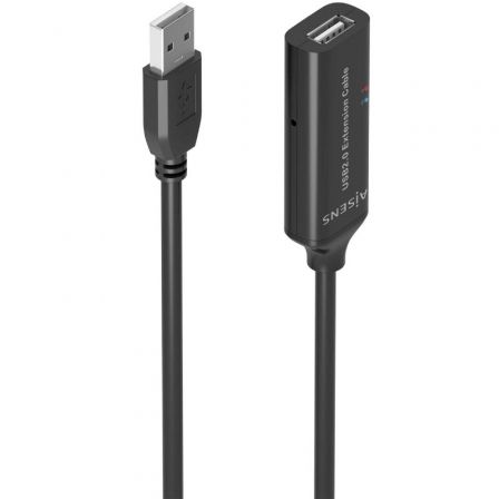 Cable Alargador USB 2.0 Aisens A101-0915/ USB Macho - USB Hembra/ 10m/ Negro - Imagen 4