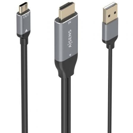 Cable Conversor Aisens A109-0871/ HDMI Macho/ USB Macho - USB Tipo-C Macho/ 1.8m/ Negro - Imagen 5