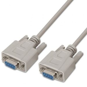 Cable Serie RS232 Aisens A112-0066/ DB9 Hembra – DB9 Hembra/ Hasta 0.15W/ 1.6Mbps/ 1.8m/ Beige