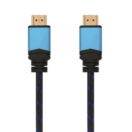 Cable HDMI 2.0 4K Aisens A120-0360/ HDMI Macho - HDMI Macho/ 10m/ Negro y Azul - Imagen 3