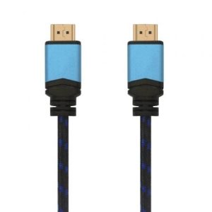 Cable HDMI 2.0 4K Aisens A120-0360/ HDMI Macho – HDMI Macho/ 10m/ Negro y Azul