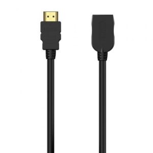 Cable Alargador HDMI Aisens A120-0547/ HDMI Macho – HDMI Hembra/ Hasta 10W/ 2250Mbps/ 5m/ Negro
