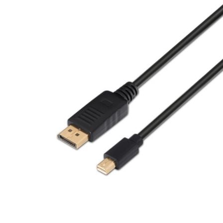 Cable Mini DisplayPort 1.2 4K Aisens A124-0131/ DisplayPort Macho - Mini DisplayPort Macho/ Hasta 5W/ 2300Mbps/ 2m/ Negro - Imagen 5