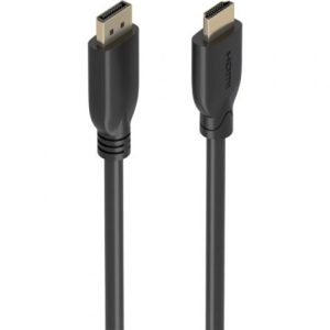 Cable Conversor Aisens A125-0922/ DisplayPort Macho – HDMI 4K Macho/ 10m/ Negro