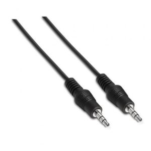 Cable Estéreo Aisens A128-0142/ Jack 3.5 Macho – Jack 3.5 Macho/ Hasta 0.1W/ 1.5m/ Negro
