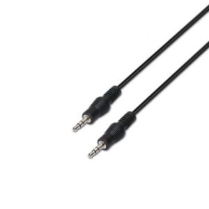 Cable Estéreo Aisens A128-0144/ Jack 3.5 Macho – Jack 3.5 Macho/ Hasta 0.1W/ 10m/ Negro