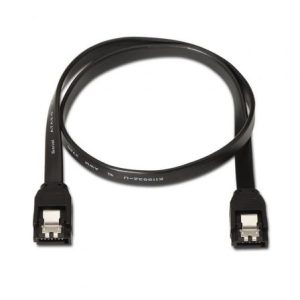 Cable SATA III Aisens A130-0157/ SATA Hembra – SATA Hembra/ Hasta 0.1W/ 768Mbps/ 50cm/ Negro