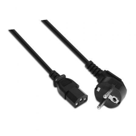 Cable Alimentación Aisens A132-0169/ CEE(7-7) Macho - C13 Hembra/ Hasta 1500W/ 5m/ Negro - Imagen 2