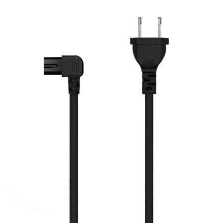 Cable Alimentación Forma 8 Aisens A132-0599/ CEE7/16 Macho - C7 Hembra/ Hasta 1500W/ 3m/ Negro - Imagen 2