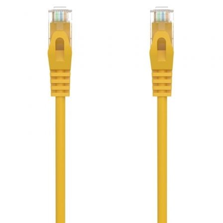 Cable de Red RJ45 AWG24 UTP Aisens A145-0567 Cat.6A/ LSZH/ 1.5m/ Amarillo - Imagen 2