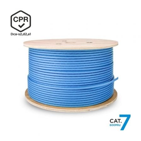Bobina de Cable RJ45 SFTP AWG23 LSZH CPR Dca Aisens A146-0665 Cat.7/ 305m/ Azul - Imagen 5