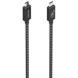Cable USB 4.0 Tipo-C Aisens A156-0868/ USB Tipo-C Macho – USB Tipo-C Macho/ Hasta 240W/ 40Gbps/ 1.5m/ Gris