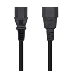 Cable Alimentación Aisens A132-0532/ IEC C13 Hembra – IEC C14 Macho/ 10m/ Negro