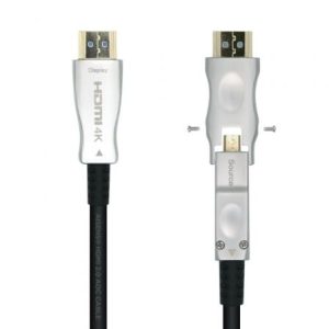 Cable HDMI 2.0 AOC 4K Desmontable Aisens A148-0510/ HDMI Macho / D Macho – HDMI Macho/ 15m/ Negro