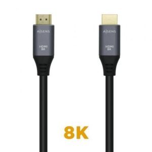 Cable HDMI 2.1 8K Aisens A150-0429/ HDMI Macho – HDMI Macho/ 3m/ Gris Negro