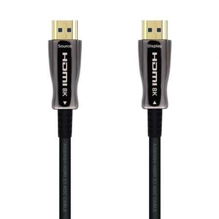 Cable HDMI 2.1 AOC 8K Aisens A153-0518/ HDMI Macho - HDMI Macho/ 25m/ Negro - Imagen 2