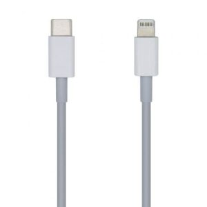 Cable USB Tipo-C 2.0 Lightning Aisens A102-0443/ Lightning Macho – USB Tipo-C Macho/ 480Mbps/ 2m/ Blanco