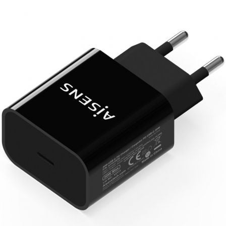 Cargador de Pared Aisens A110-0538/ 1xUSB Tipo-C PD3.0/ 20W/ Negro - Imagen 5