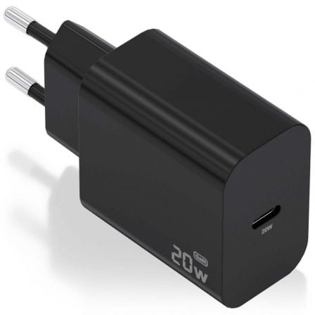 Cargador de Pared GaN Aisens A110-0939/ 1xUSB Tipo-C/ 20W/ Negro - Imagen 5