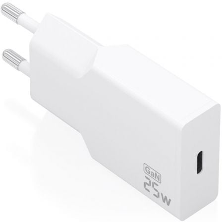 Cargador de Pared GaN Aisens A110-0999/ 1xUSB Tipo-C/ 25W/ Blanco - Imagen 3