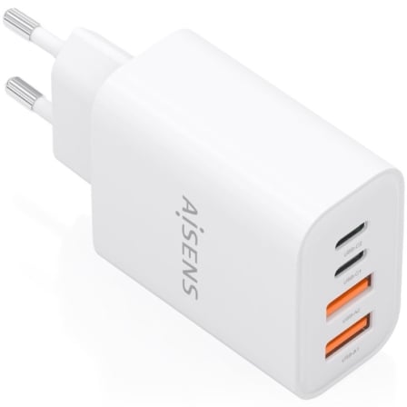 Cargador de Pared GaN Aisens A110-1027/ 2xUSB Tipo-C/ 2xUSB/ 32W/ Blanco - Imagen 2