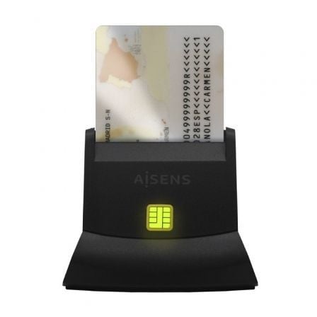 Lector de DNI y Tarjetas Aisens ASCR-SN05-BK/ USB 2.0/ Negro - Imagen 3