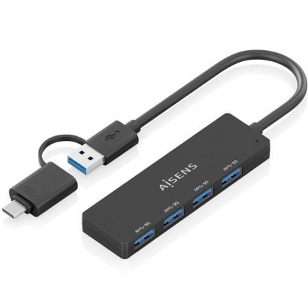 Hub USB Tipo-C + USB 3.1 Aisens A109-0987/ 4xUSB - Imagen 5