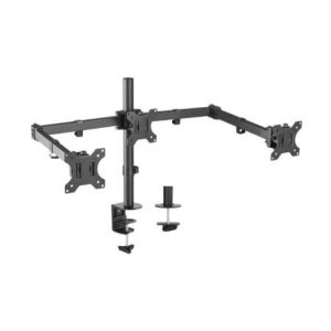Soporte de Mesa para 3 Monitores Aisens DT27TSR-061/ Giratorio/ Inclinable/ hasta 7kg