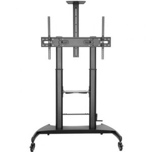 Soporte de Suelo Inclinable con Ruedas y Manivela Aisens FT100TE-123 para TV 60-100″/ hasta 100kg