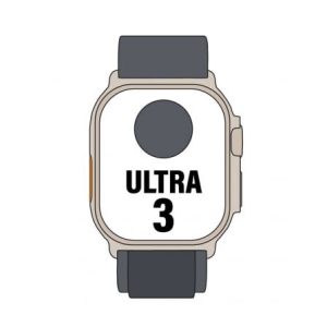 Apple Watch Ultra 3/ GPS/ Cellular/ 49mm/ Caja Titanio Negro/ Correa Loop Alpine Negra S