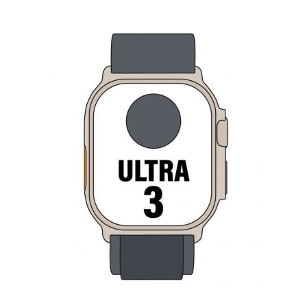 Apple Watch Ultra 3/ GPS/ Cellular/ 49mm/ Caja Titanio Negro/ Correa Loop Alpine Negra S - Imagen 2
