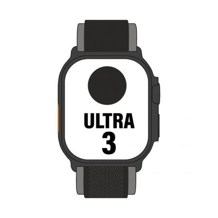 Apple Watch Ultra 3/ GPS/ Cellular/ 49mm/ Caja Titanio Negro/ Correa Trail Loop Negra M/L - Imagen 4