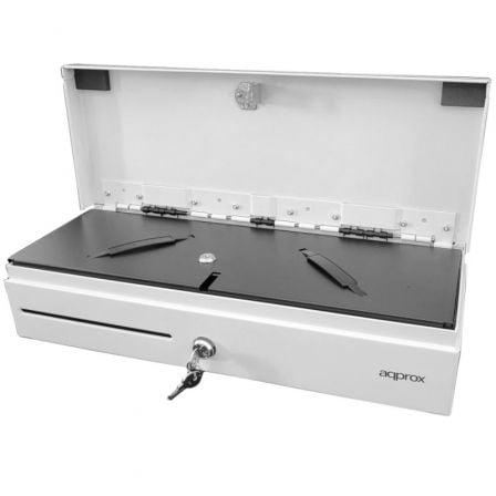 Cajón Portamonedas Approx appCASH02FLIPTOPWH/ Manual y Automático/ Blanco - Imagen 2