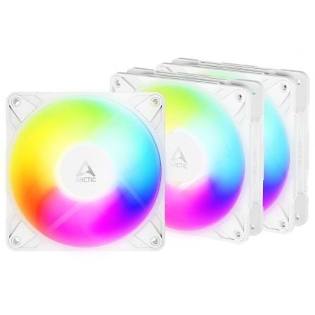 Pack de 3 Ventilador Arctic P12 Pro Reverse A-RGB/ 12cm/ Blanco - Imagen 3