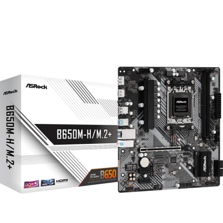 Placa Base Asrock B650M-H/M.2+/ DDR5/ PCIe 4.0/ Socket AM5/ Micro ATX - Imagen 2