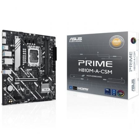 Placa Base Asus Prime H810M-A-CSM Socket 1851/ DDR5/ PCIe 4.0/ Micro ATX - Imagen 2
