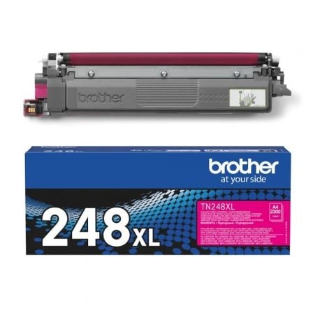 Tóner Original Brother TN248XLM Alta Capacidad/ Magenta - Imagen 3