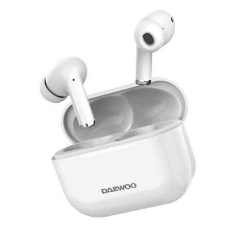 Auriculares Bluetooth Daewoo DW2002 con estuche de carga/ Autonomía 6h/ Blancos - Imagen 2