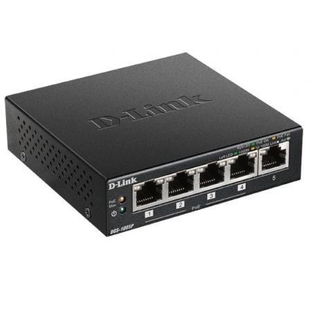 Switch D-Link DGS-1005P 5 Puertos/ RJ-45 10/100/1000 PoE - Imagen 4