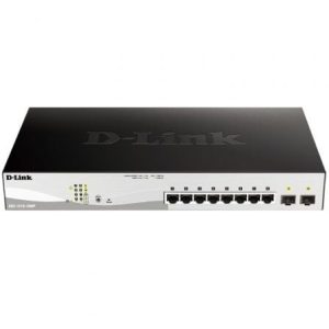 Switch Gestionable D-Link DGS-1210-10MP 10 Puertos/ RJ-45 10/100/1000/ PoE/ SFP