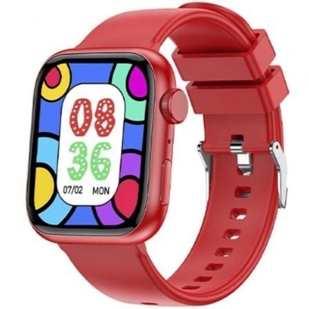 Smartwatch Forever IGo Watch 3 JW-500/ Notificaciones/ Frecuencia Cardíaca/ Rojo - Imagen 5