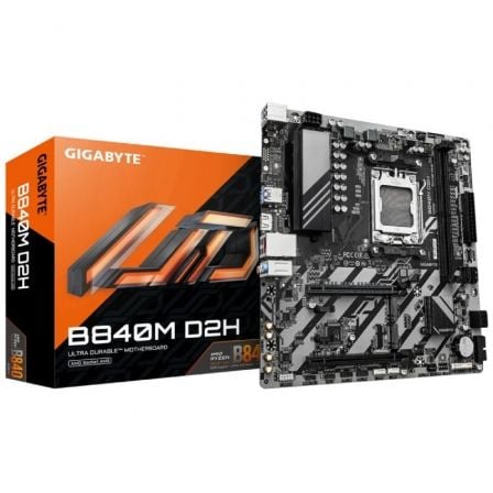 Placa Base Gigabyte B840M D2H Socket AM5/ DDR5/ PCIe 4.0/ Micro ATX - Imagen 3