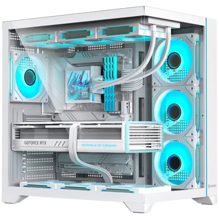 Caja Gaming Semitorre Hiditec H3 Pro// Blanca - Imagen 4