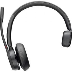 Auricular Inalámbrico Poly Voyager 4310 + Adaptador BT700 + Base de Carga/ con Micrófono/ Bluetooth/ Negro